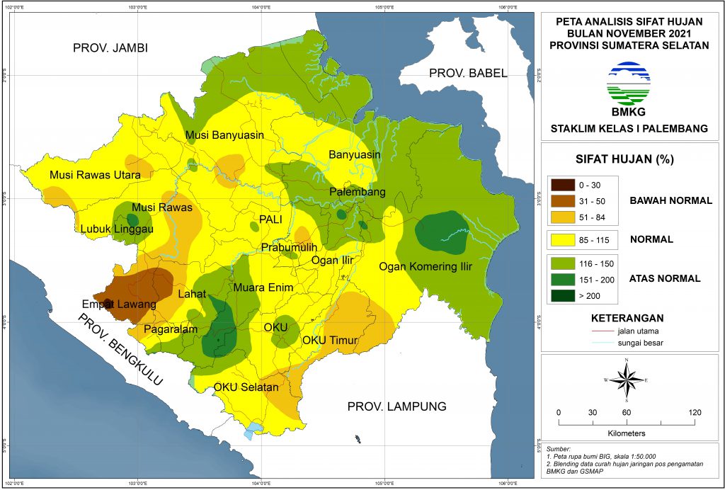 Analisis Sifat Hujan Bulan November Tahun Stasiun Klimatologi