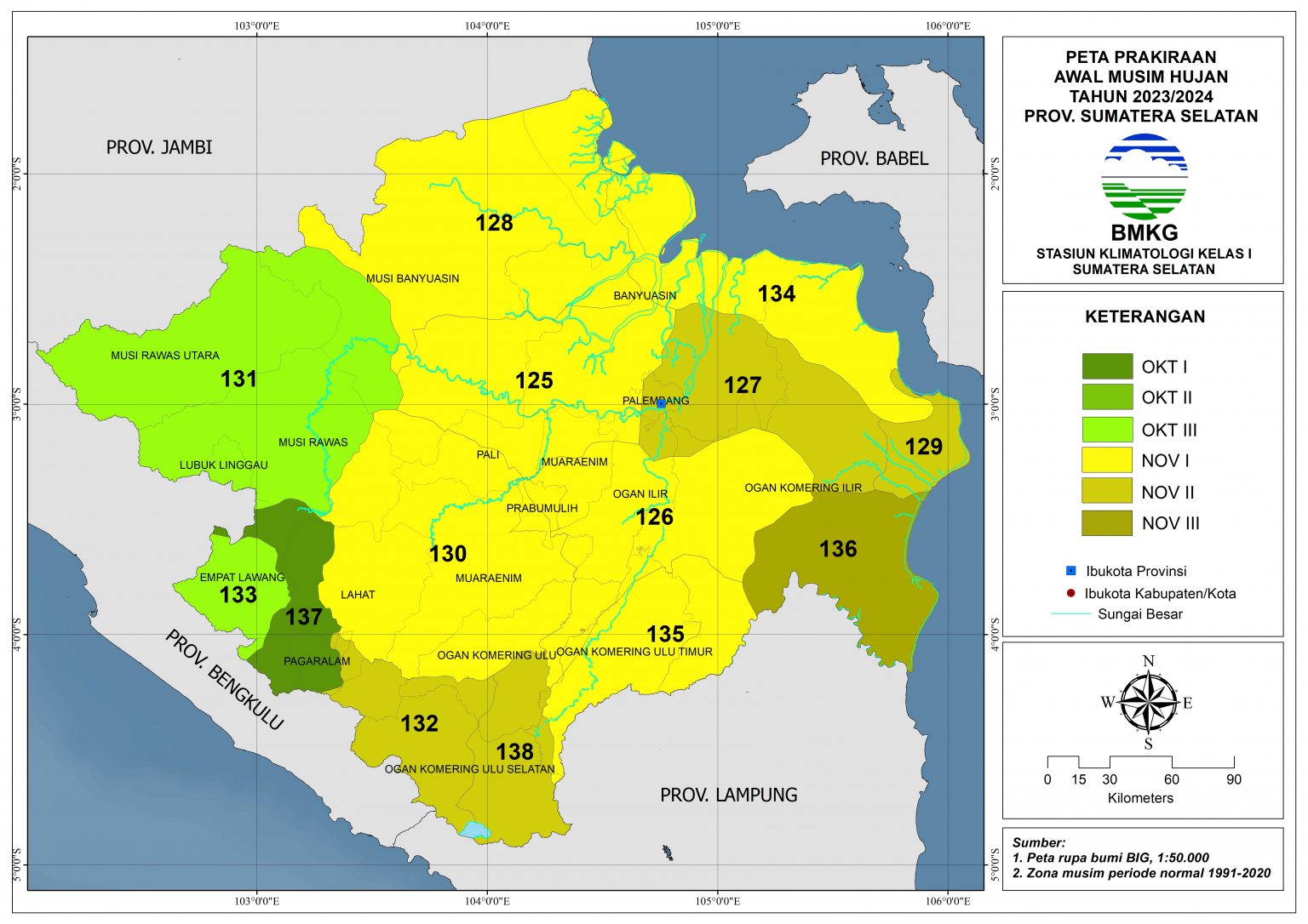 Prakiraan Musim Hujan Tahun 2023/2024 – Stasiun Klimatologi Sumatera ...