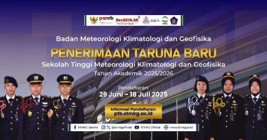 Penerimaan Taruna Baru STMKG Tahun Akademik 2025/2026 Resmi Dibuka